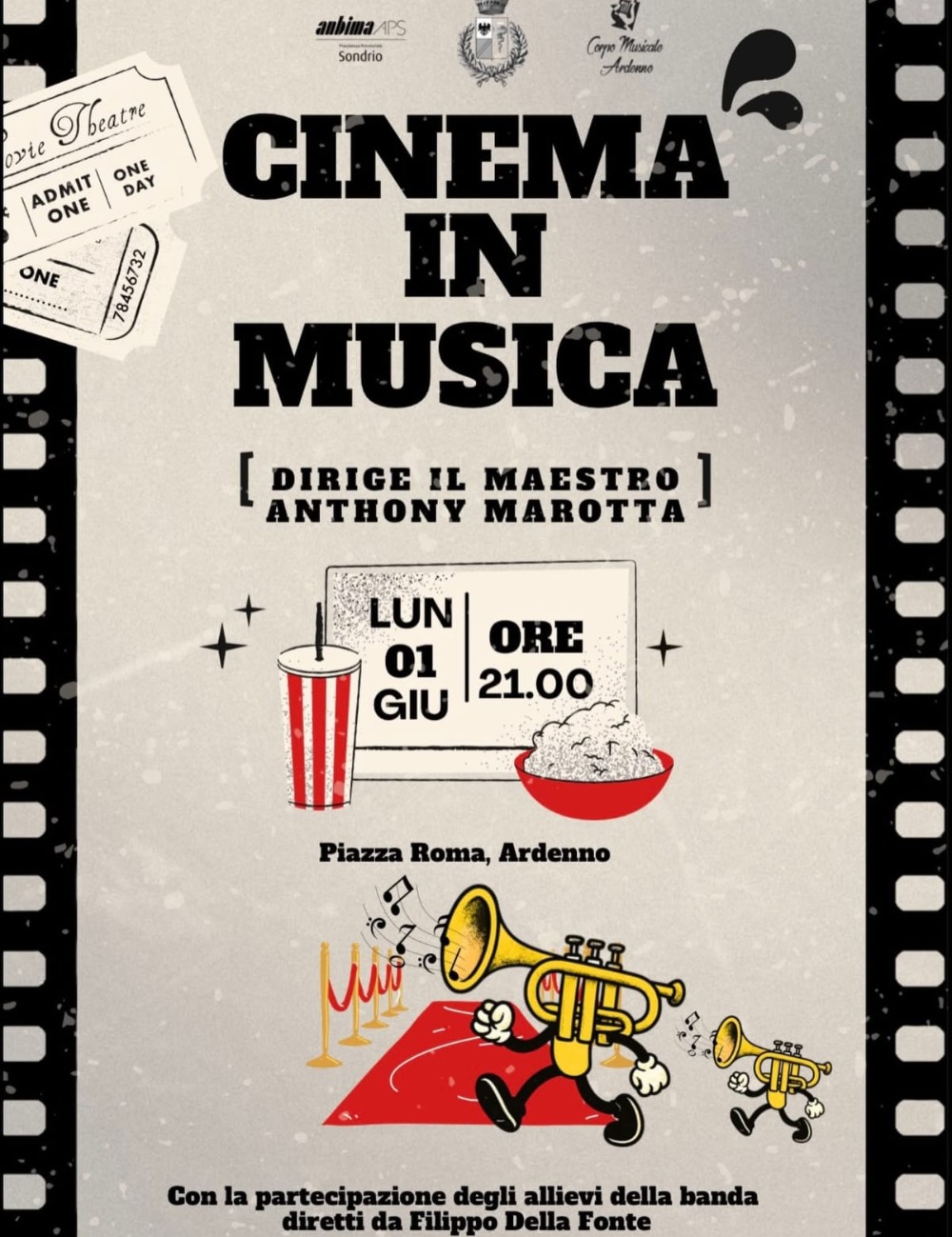 Immagine Evento Cinema in Musica | Calendario Valtellinese