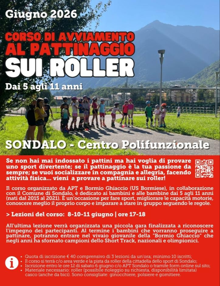 Immagine Evento Corso di avviamento al pattinaggio sui roller | Calendario Valtellinese