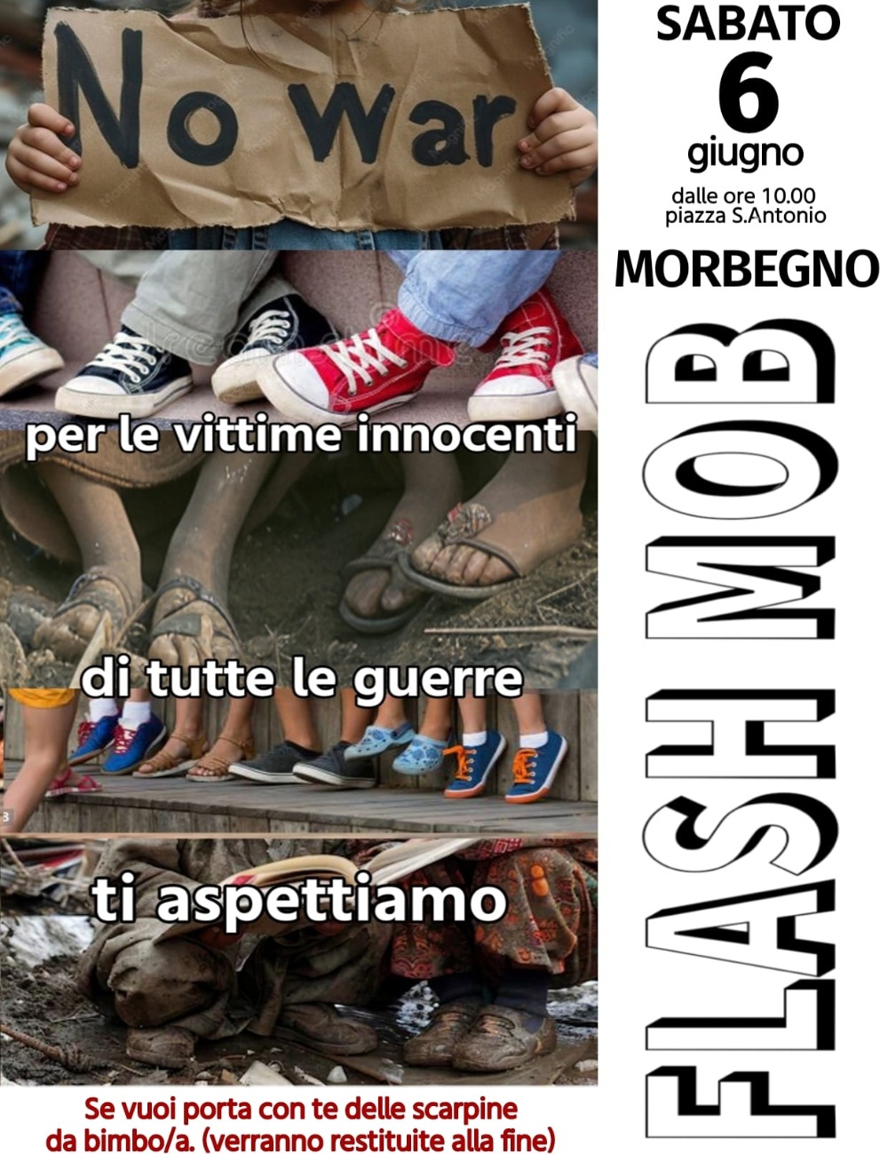 Immagine Evento Flash Mob per le vittime innocenti di tutte le guerre | Calendario Valtellinese
