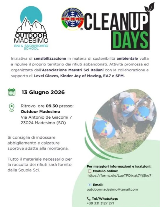Immagine Evento CleanUp Days | Calendario Valtellinese