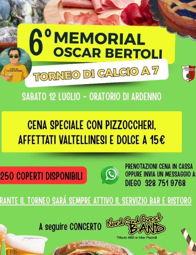 Immagine Evento 6° Memorial Oscar Bertoli | Calendario Valtellinese