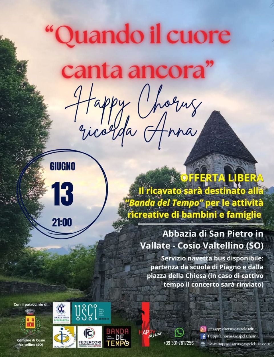 Immagine Evento Quando il cuore canta ancora | Calendario Valtellinese