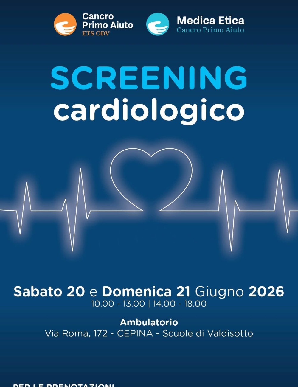 Immagine Evento Screening cardiologico | Calendario Valtellinese