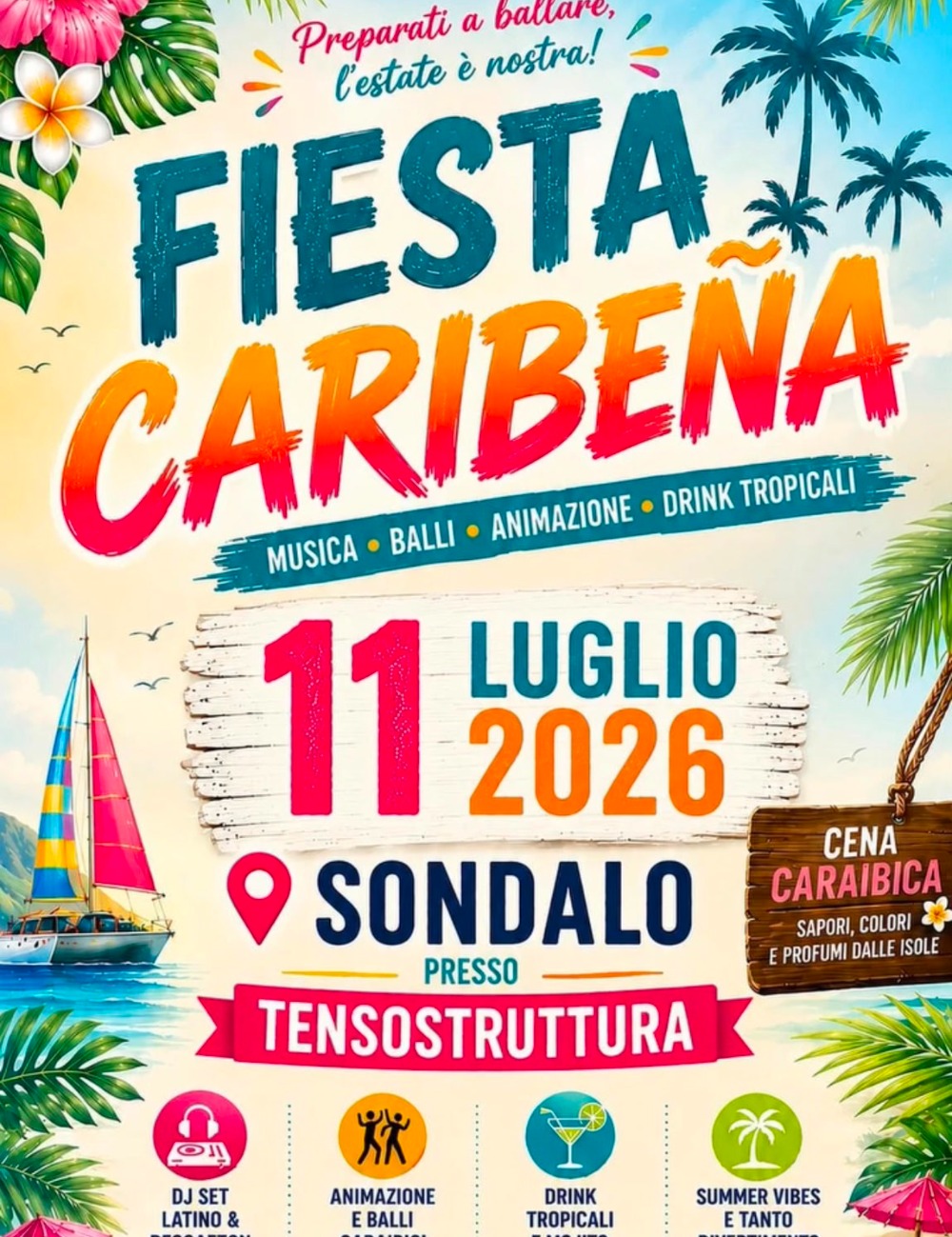 Immagine Evento Fiesta Caribeña | Calendario Valtellinese