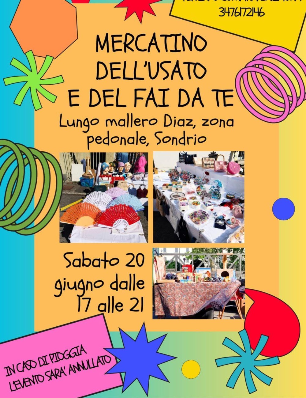 Immagine Evento Mercatino dell’usato e del fai da te | Calendario Valtellinese