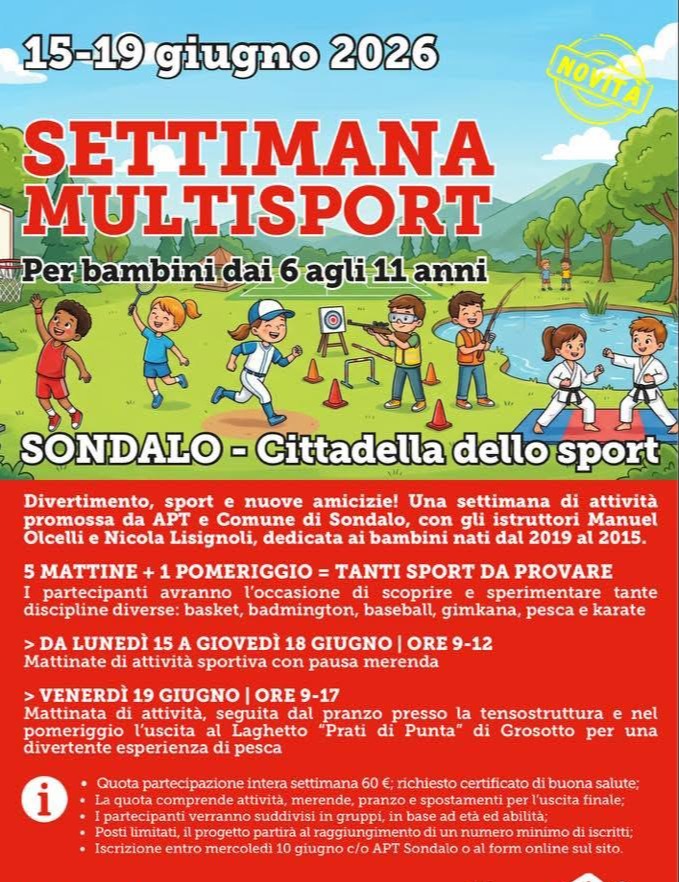 Immagine Evento Settimana Multisport | Calendario Valtellinese