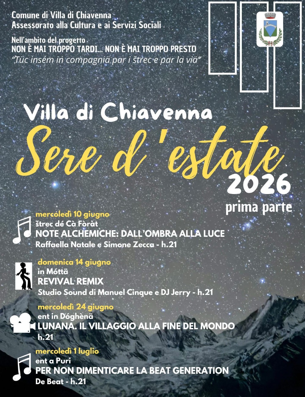 Immagine Evento Sere d’estate | Calendario Valtellinese