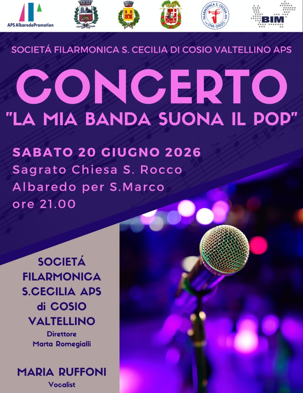 Immagine Evento La mia banda suona il pop | Calendario Valtellinese