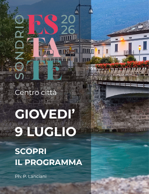 Immagine Evento Sondrio estate - 9 luglio | Calendario Valtellinese