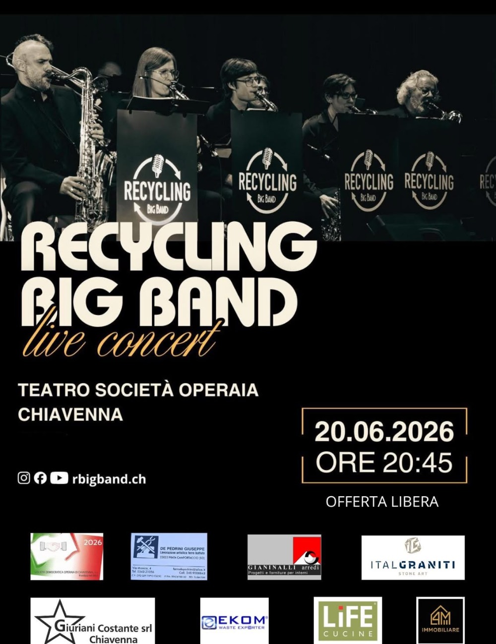 Immagine Evento Recycling Big Band | Calendario Valtellinese
