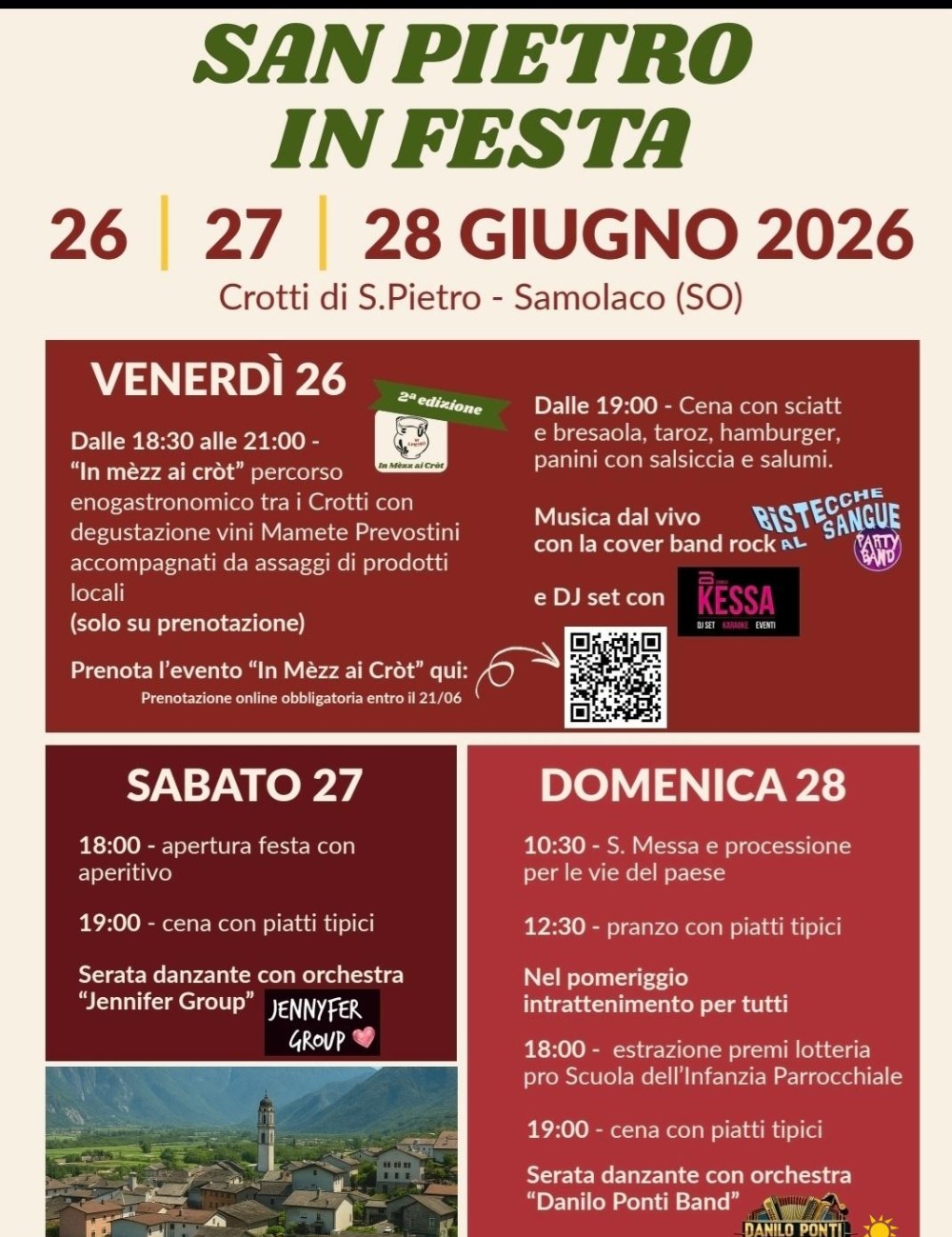 Immagine Evento San Pietro in festa | Calendario Valtellinese