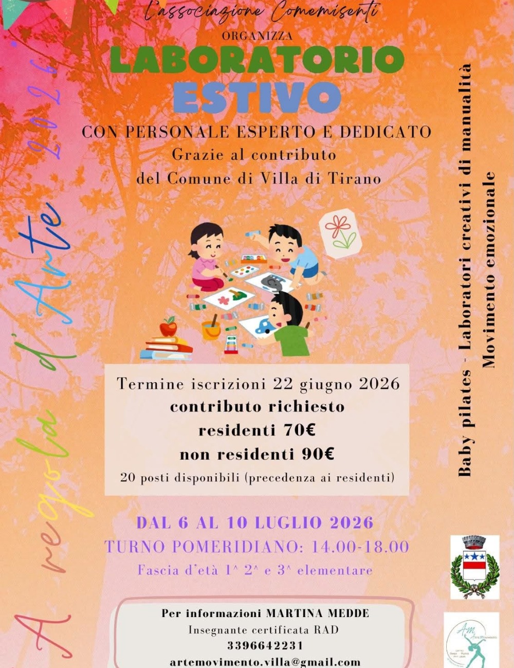 Immagine Evento Laboratorio estivo | Calendario Valtellinese