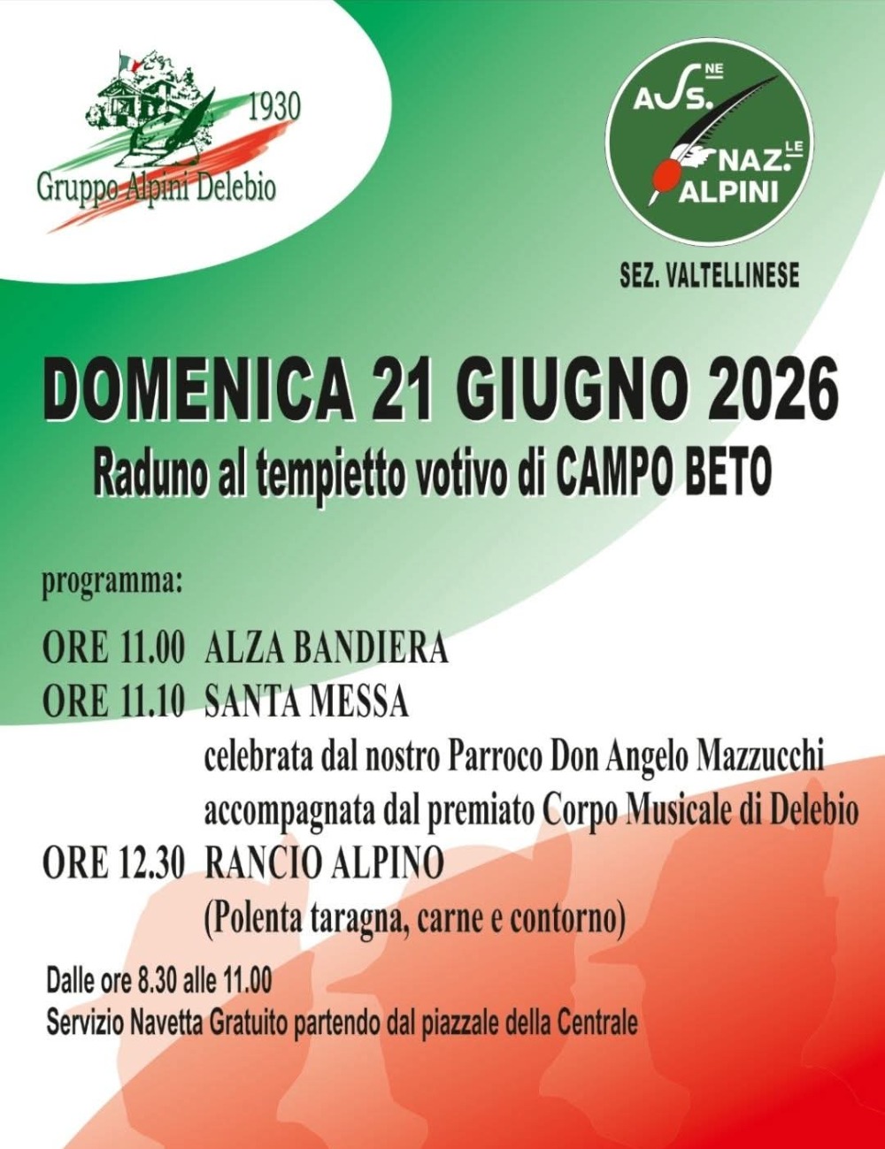 Immagine Evento Raduno al tempietto votivo di Campo Beto | Calendario Valtellinese