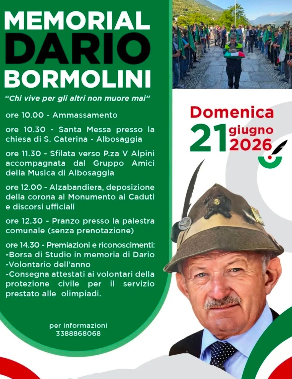 Immagine Evento Memorial Dario Bormolini | Calendario Valtellinese