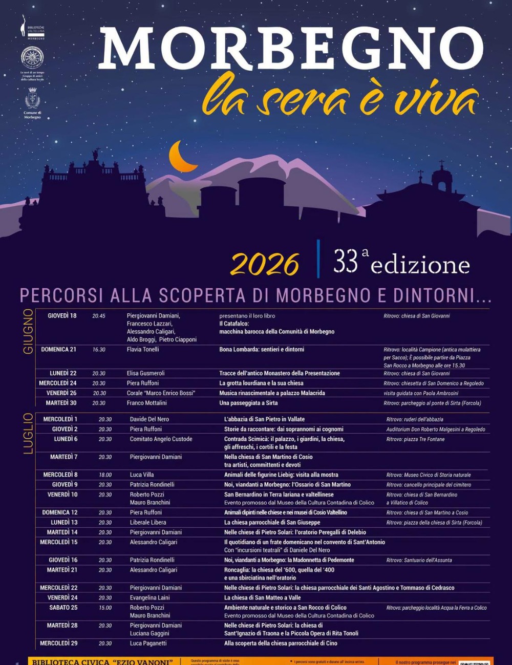 Immagine Evento Morbegno la sera è viva | Calendario Valtellinese
