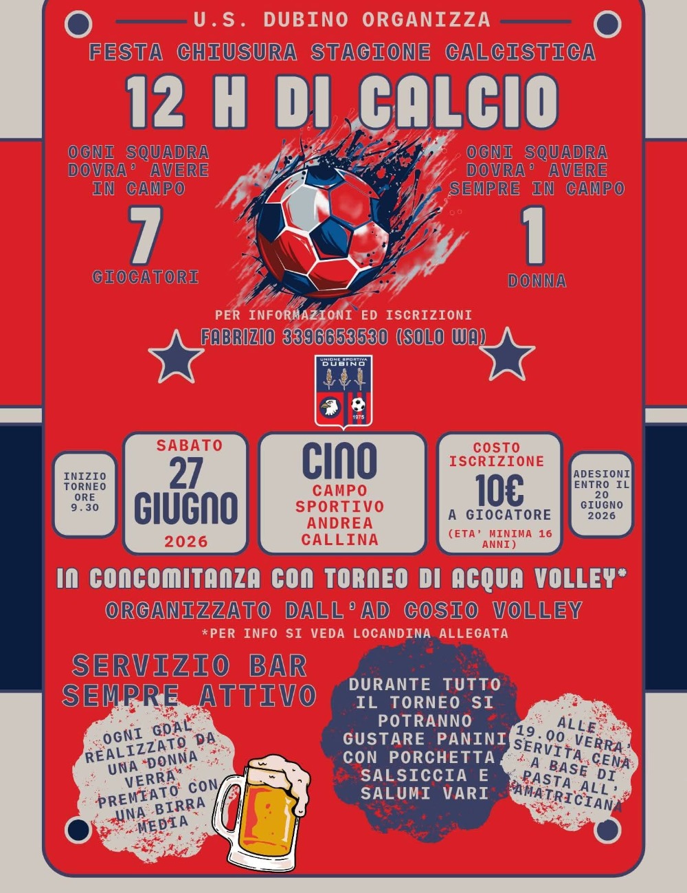 Immagine Evento 12 ore di calcio | Calendario Valtellinese