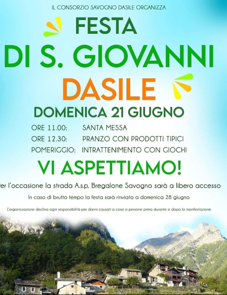 Immagine Evento Festa di San Giovanni | Calendario Valtellinese