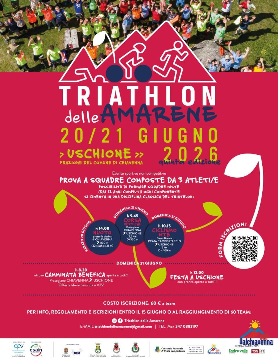 Immagine Evento Triathlon delle Amarene | Calendario Valtellinese