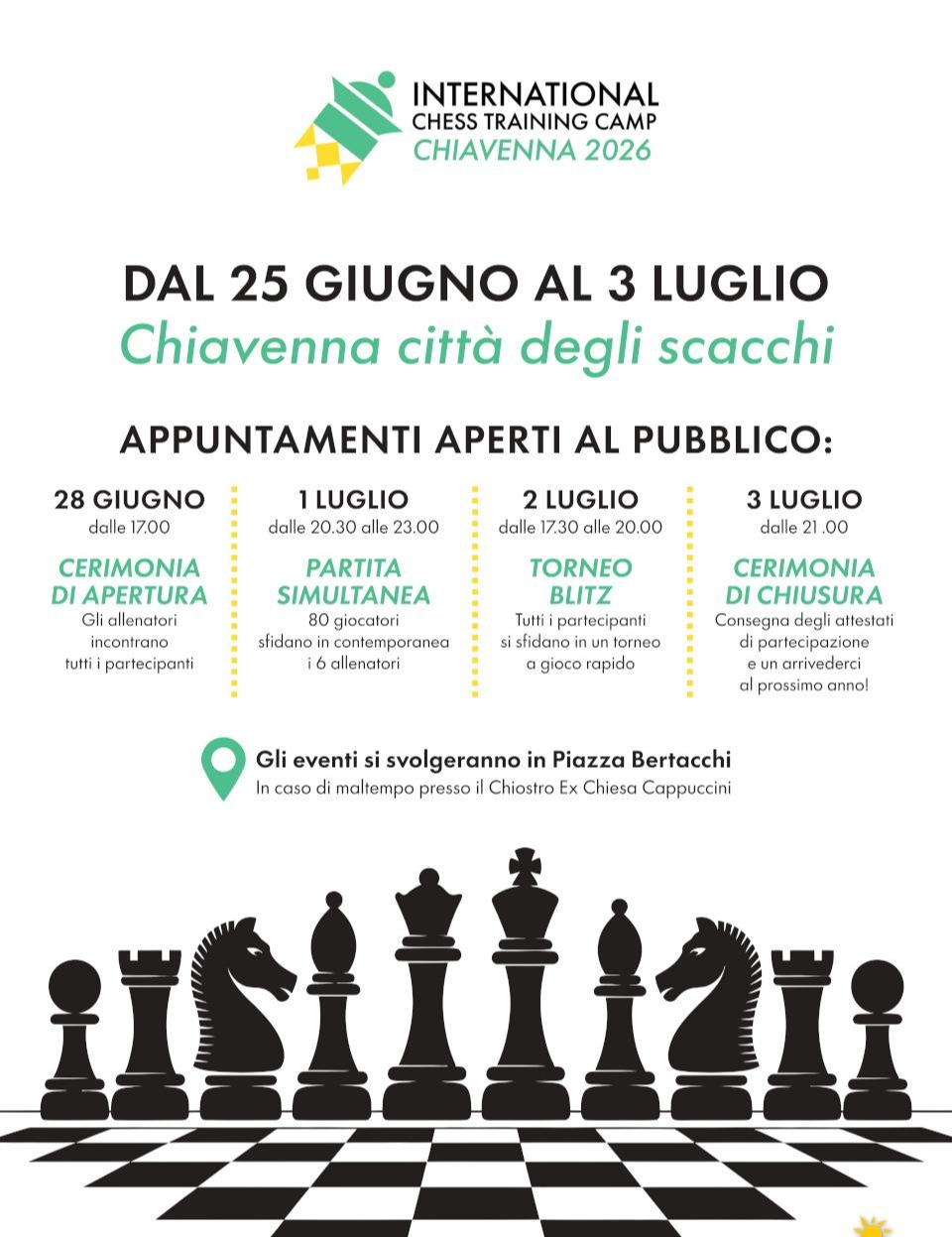 Immagine Evento International Chess Training Camp | Calendario Valtellinese