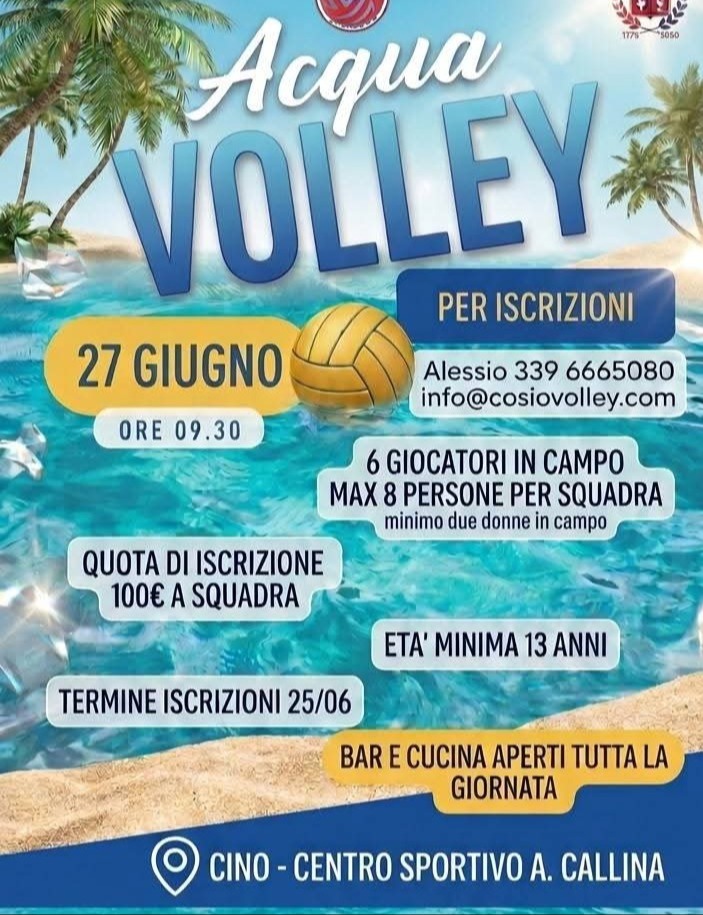 Immagine Evento Acqua Volley | Calendario Valtellinese