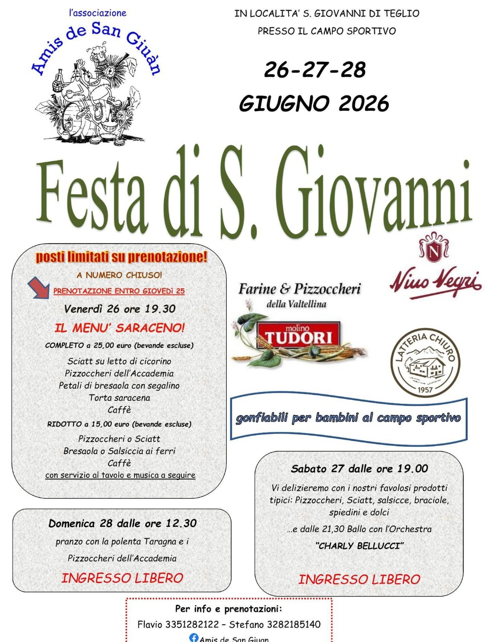 Immagine Evento Festa di San Giovanni | Calendario Valtellinese