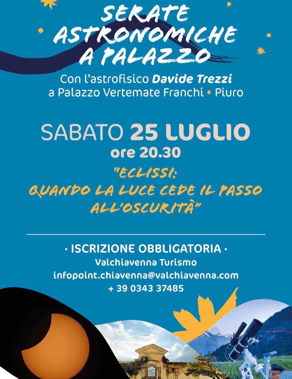 Immagine Evento Eclissi: quando la luce cede il passo all’oscurità | Calendario Valtellinese
