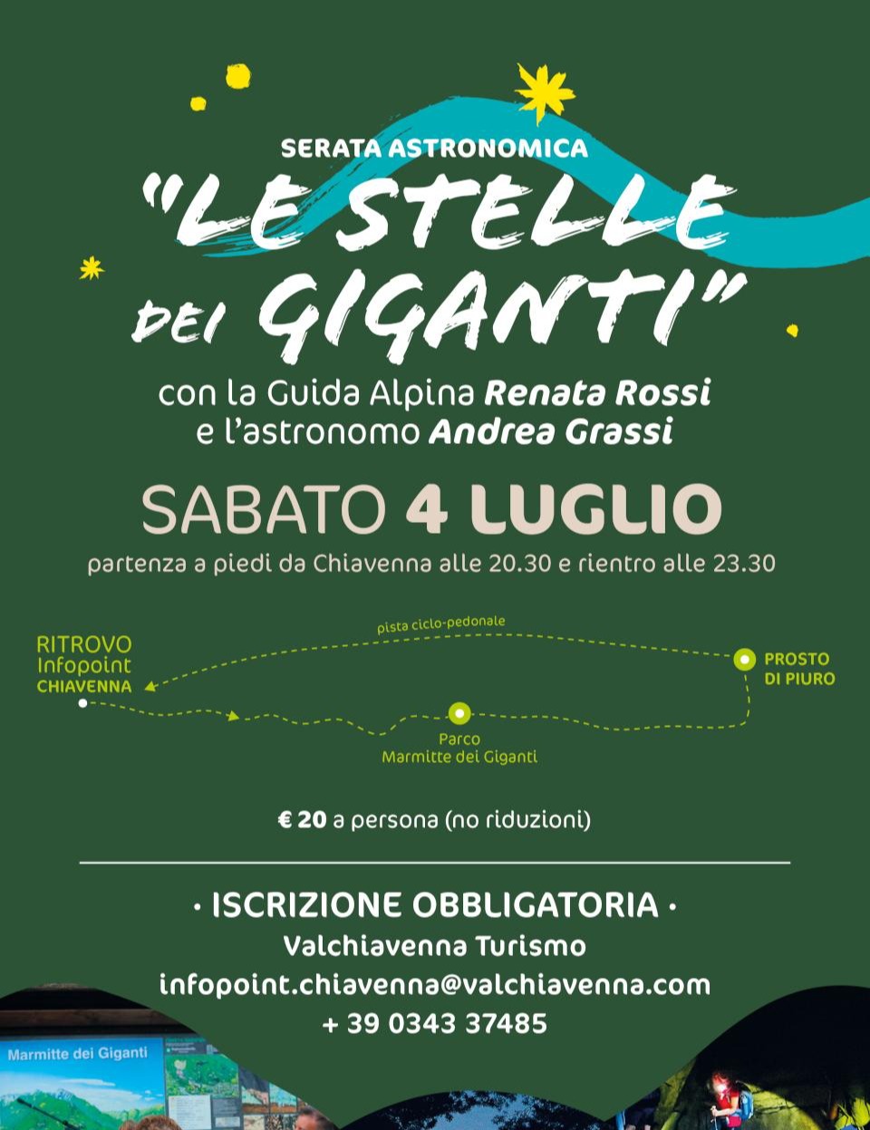 Immagine Evento Le stelle dei giganti | Calendario Valtellinese