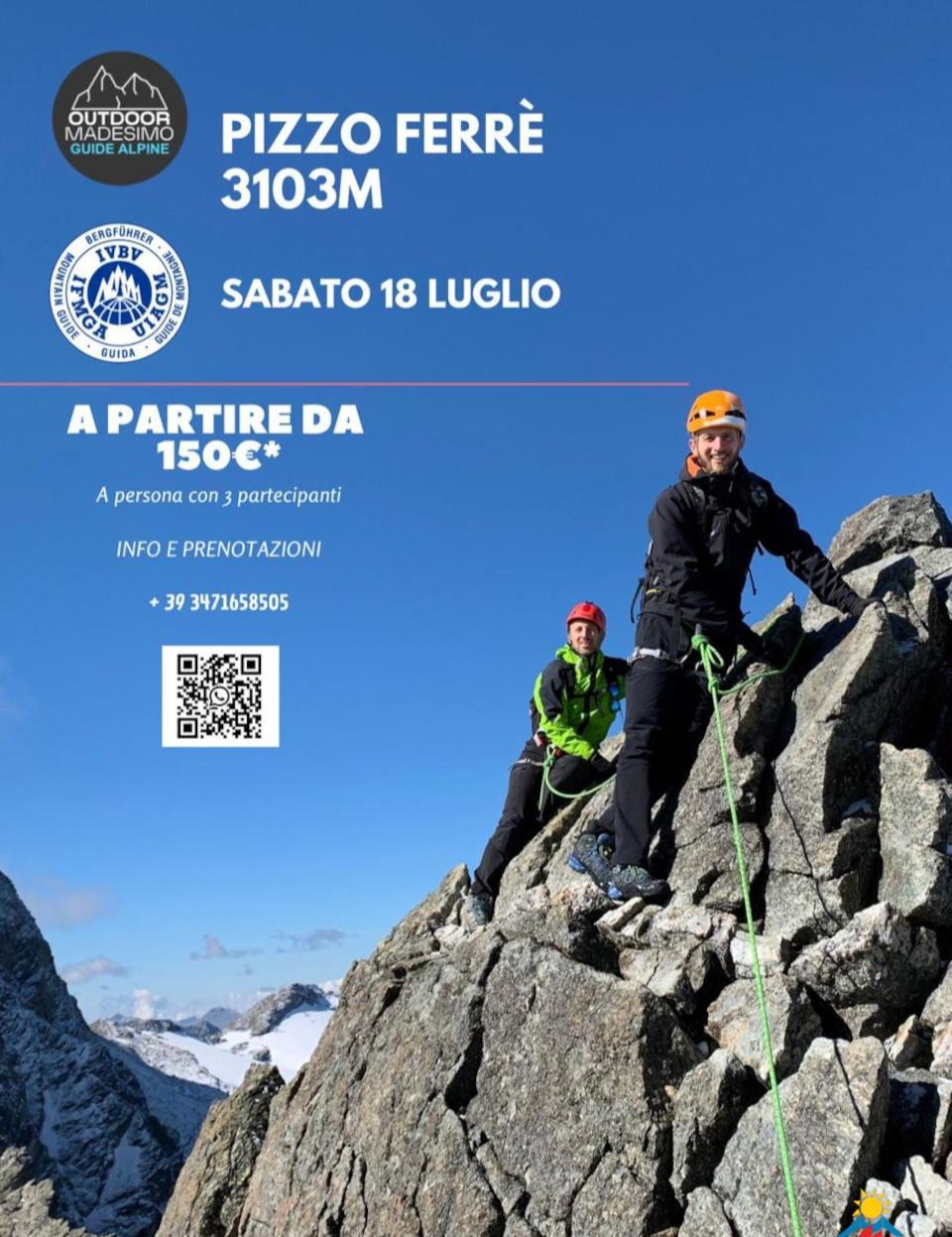 Immagine Evento Escursione Pizzo Ferrè | Calendario Valtellinese