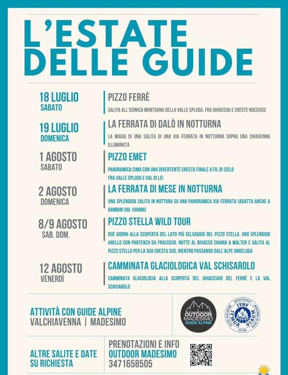 Immagine Evento L’estate delle guide in Valchiavenna | Calendario Valtellinese