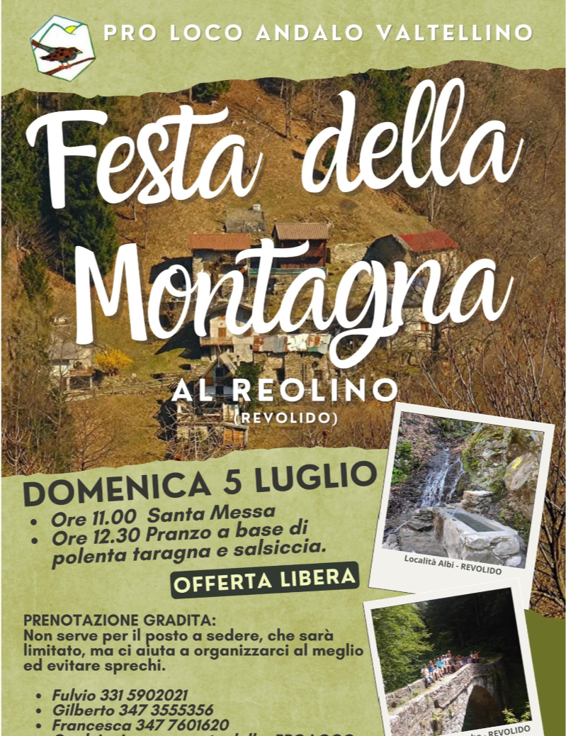 Immagine Evento Festa della Montagna | Calendario Valtellinese
