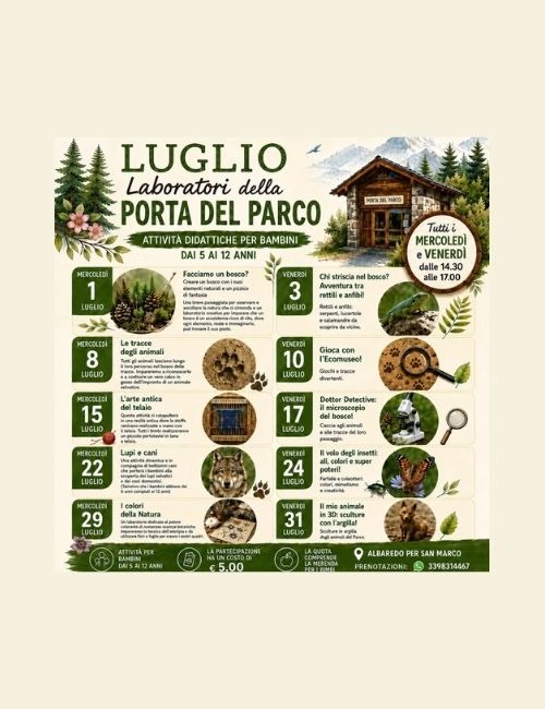 Immagine Evento Laboratori della Porta del Parco | Calendario Valtellinese