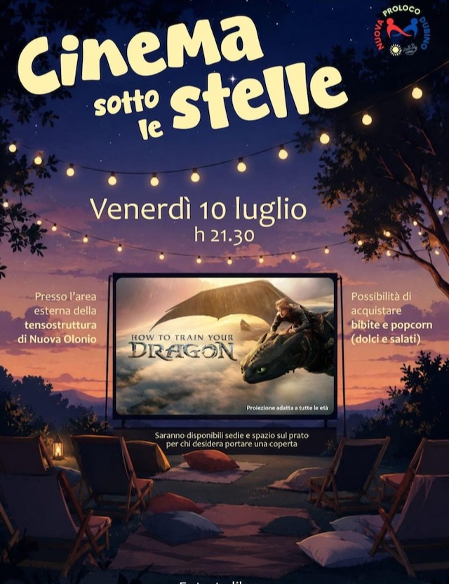 Immagine Evento Cinema sotto le stelle | Calendario Valtellinese