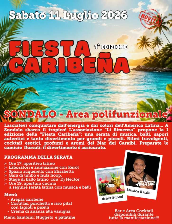Immagine Evento Fiesta Caribeña | Calendario Valtellinese