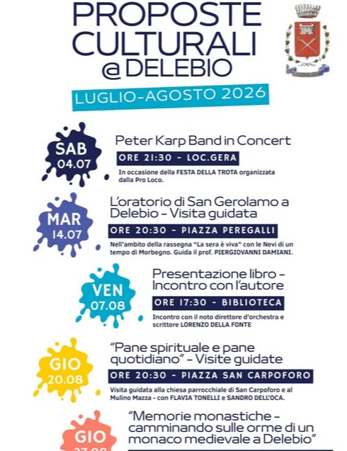 Immagine Evento Proposte culturali | Calendario Valtellinese