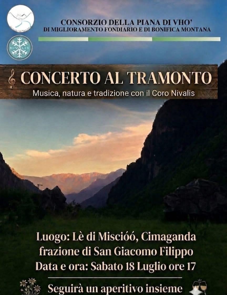 Immagine Evento Concerto al tramonto | Calendario Valtellinese
