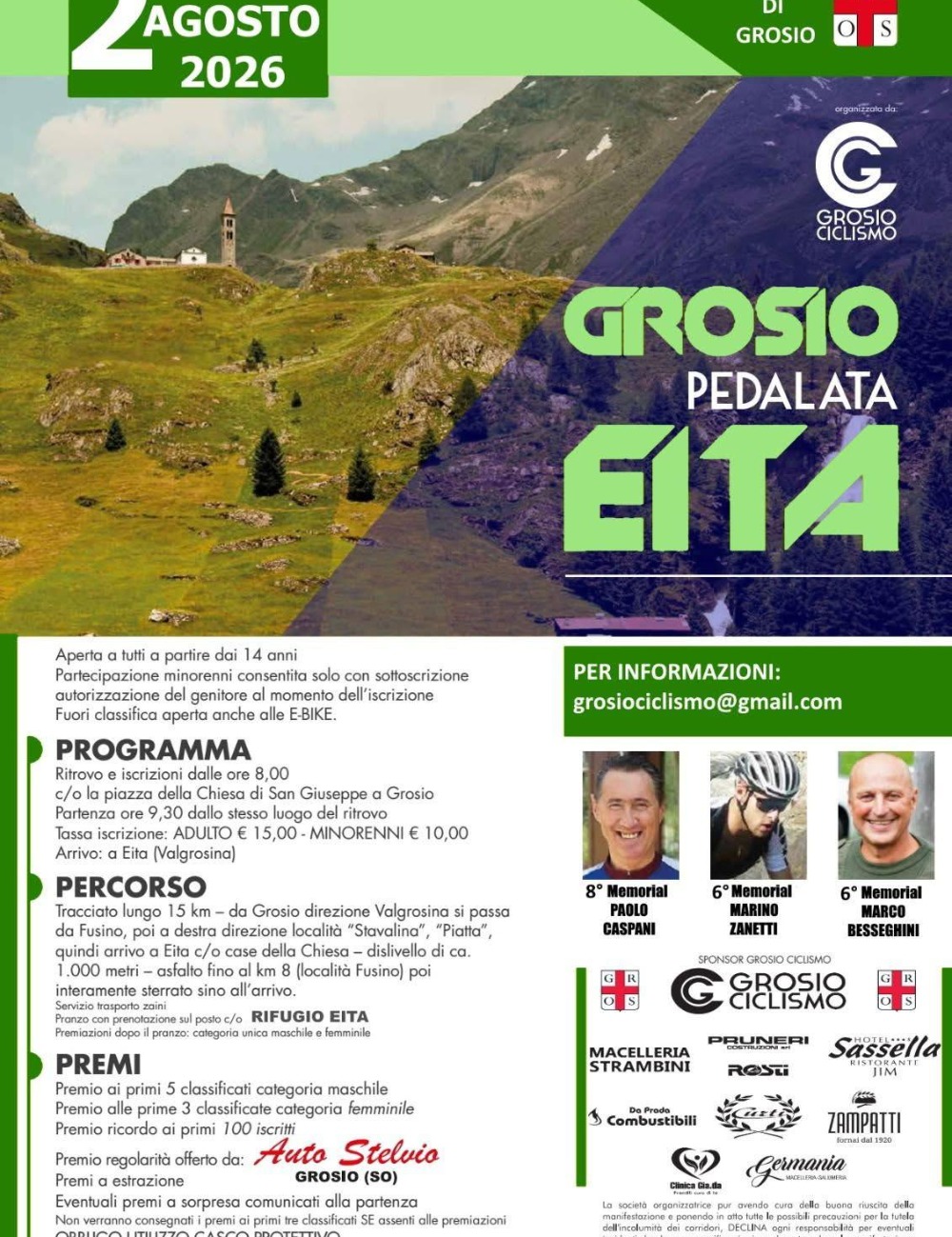 Immagine Evento Pedalata Grosio Eita | Calendario Valtellinese