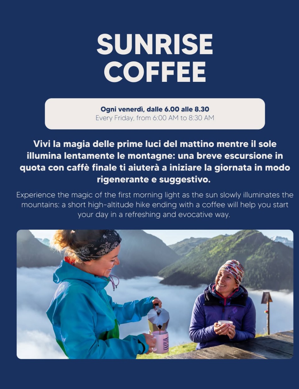 Immagine Evento Sunrise Coffee | Calendario Valtellinese