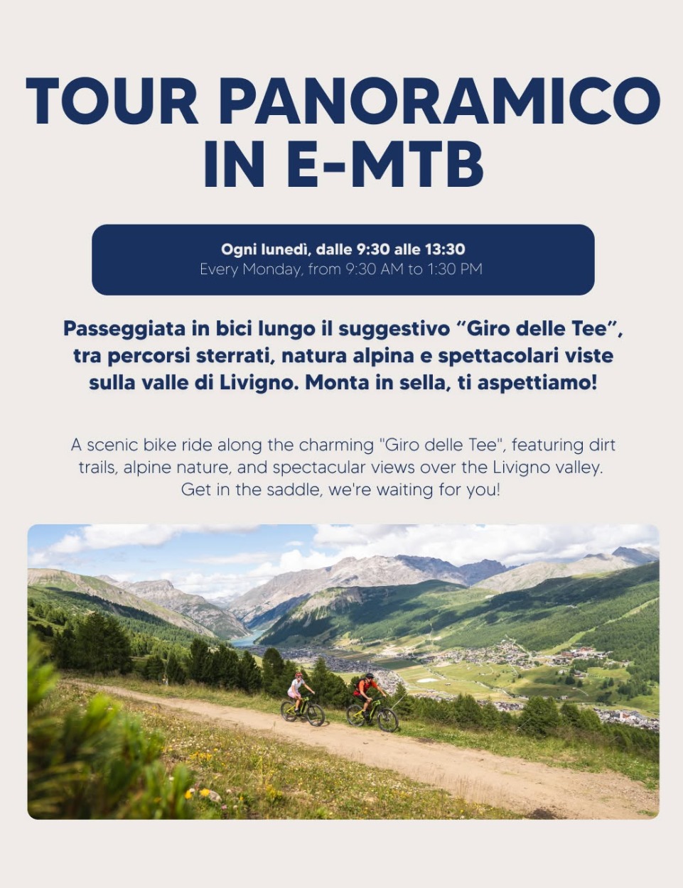Immagine Evento Tour Panoramico in E-MTB | Calendario Valtellinese
