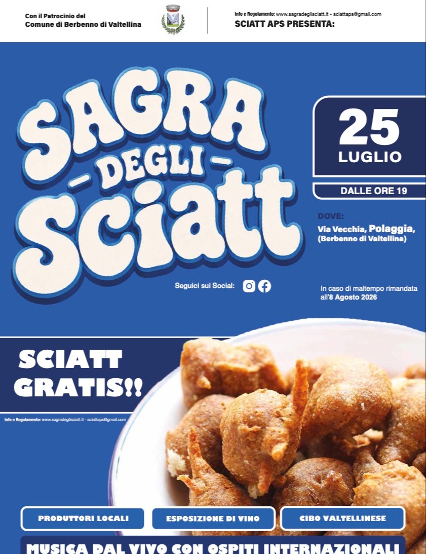 Immagine Evento Sagra degli Sciatt | Calendario Valtellinese