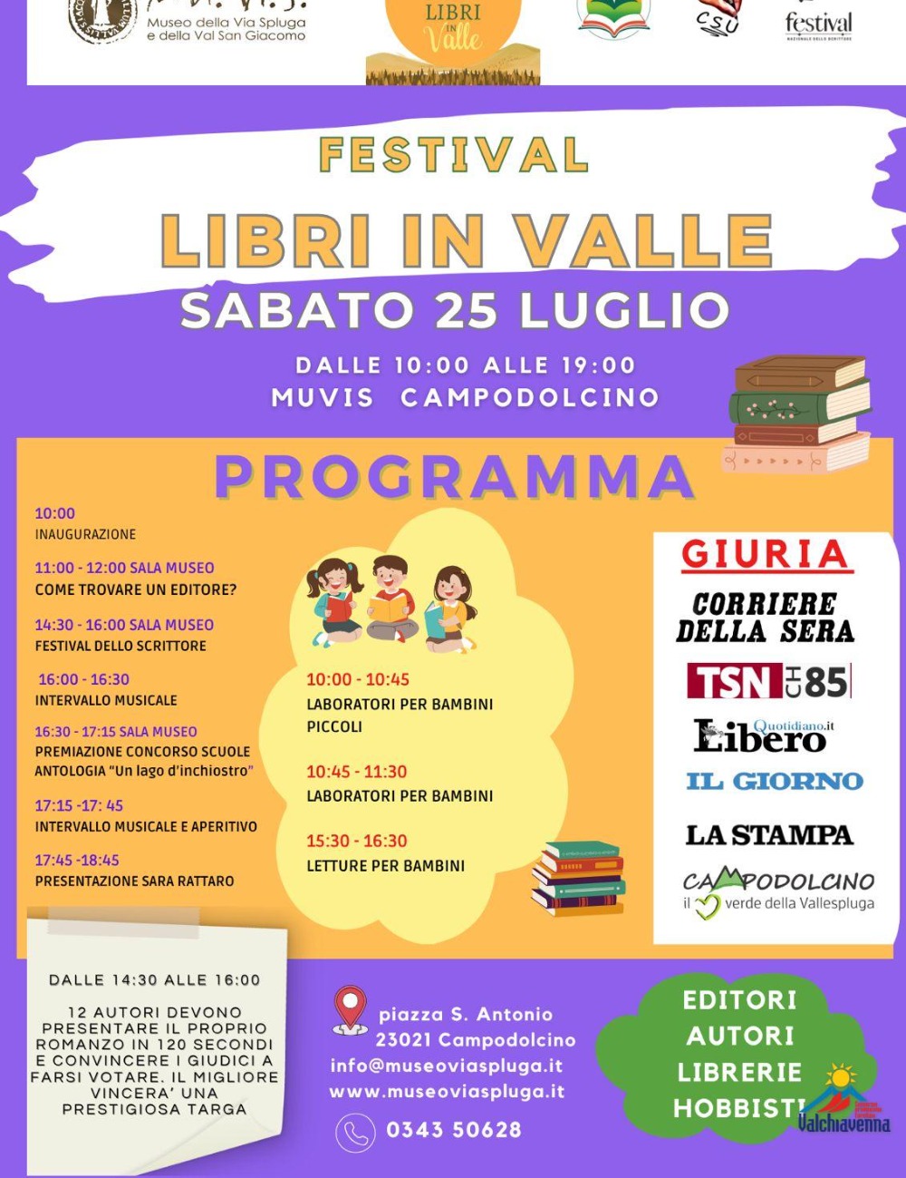 Immagine Evento Festival Libri in Valle | Calendario Valtellinese