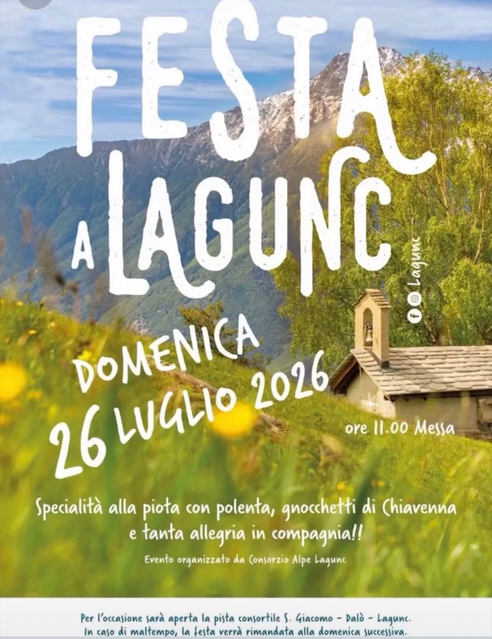 Immagine Evento Festa a Lagunc | Calendario Valtellinese
