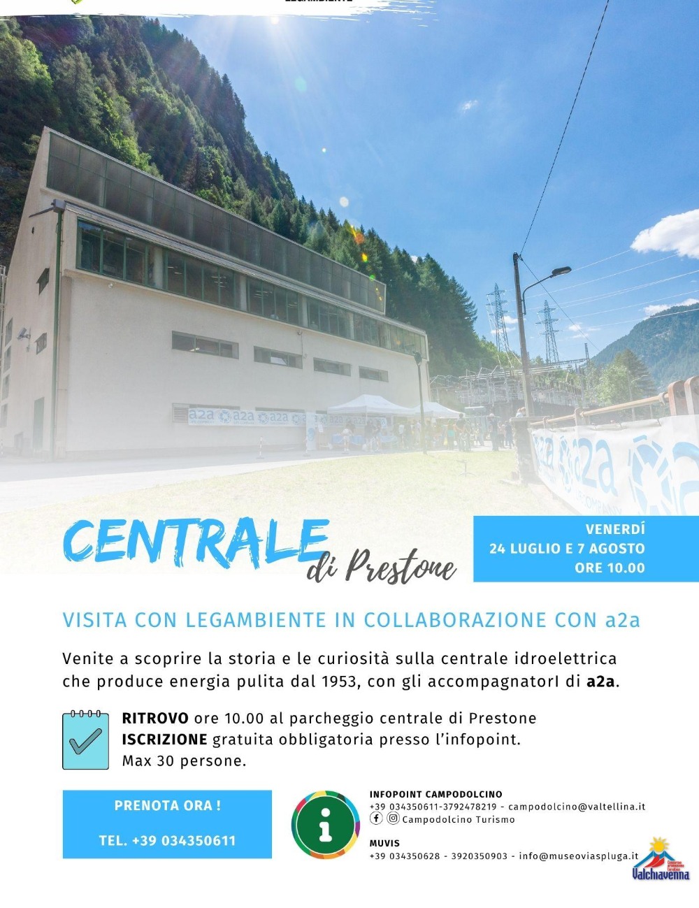 Immagine Evento Visita alla Centrale di Prestone | Calendario Valtellinese
