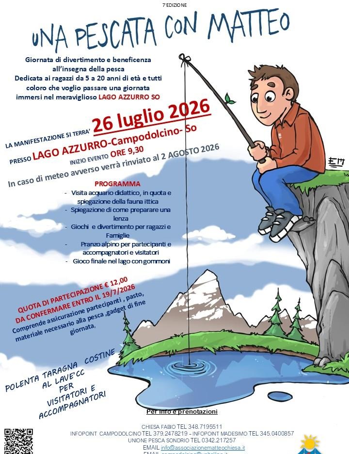 Immagine Evento Una pescata con Matteo | Calendario Valtellinese