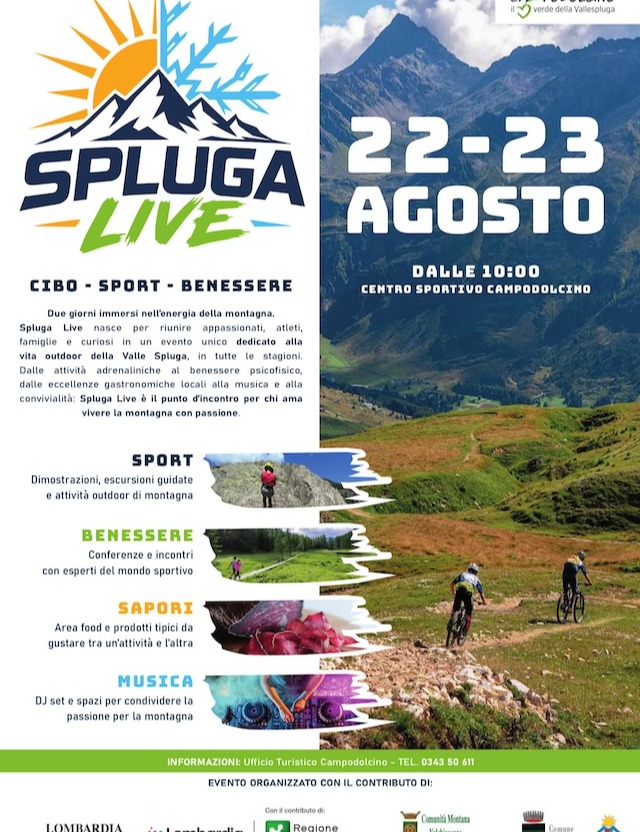 Immagine Evento Spluga Live | Calendario Valtellinese