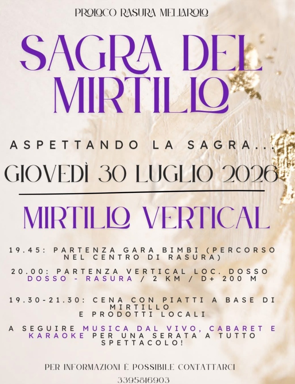 Immagine Evento Mirtillo Vertical | Calendario Valtellinese