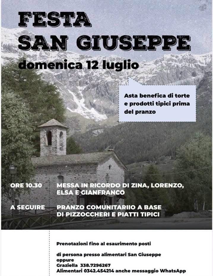 Immagine Evento Festa di San Giuseppe | Calendario Valtellinese