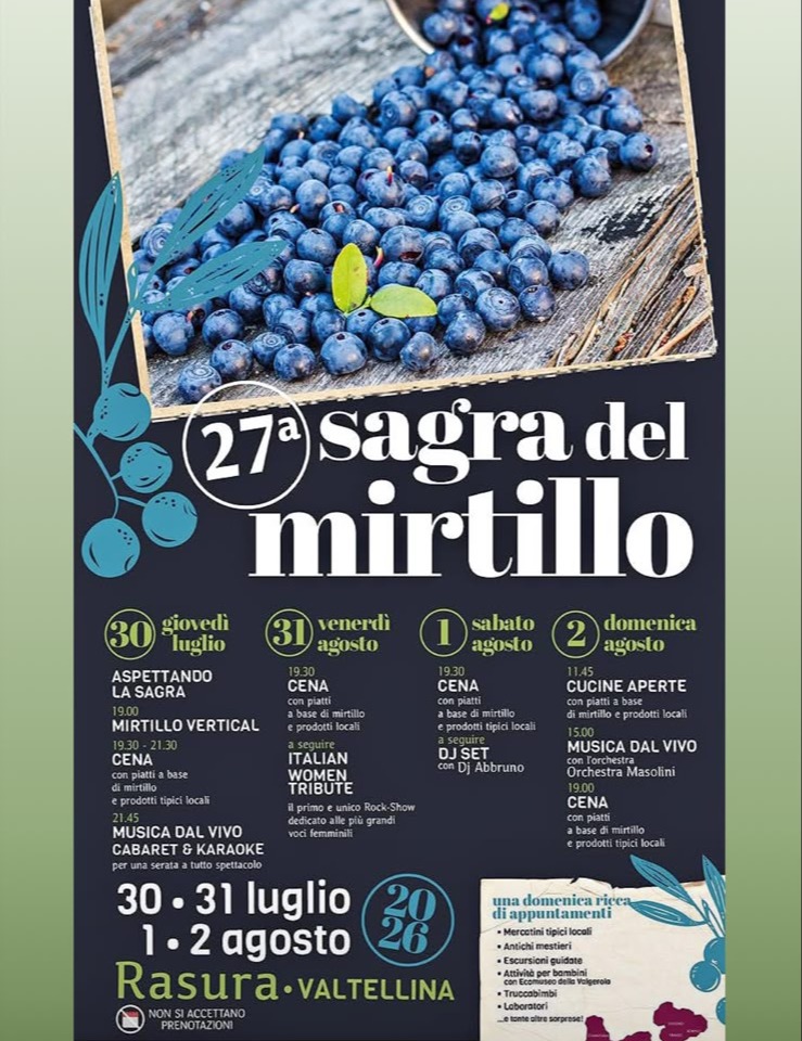 Immagine Evento Sagra del mirtillo | Calendario Valtellinese