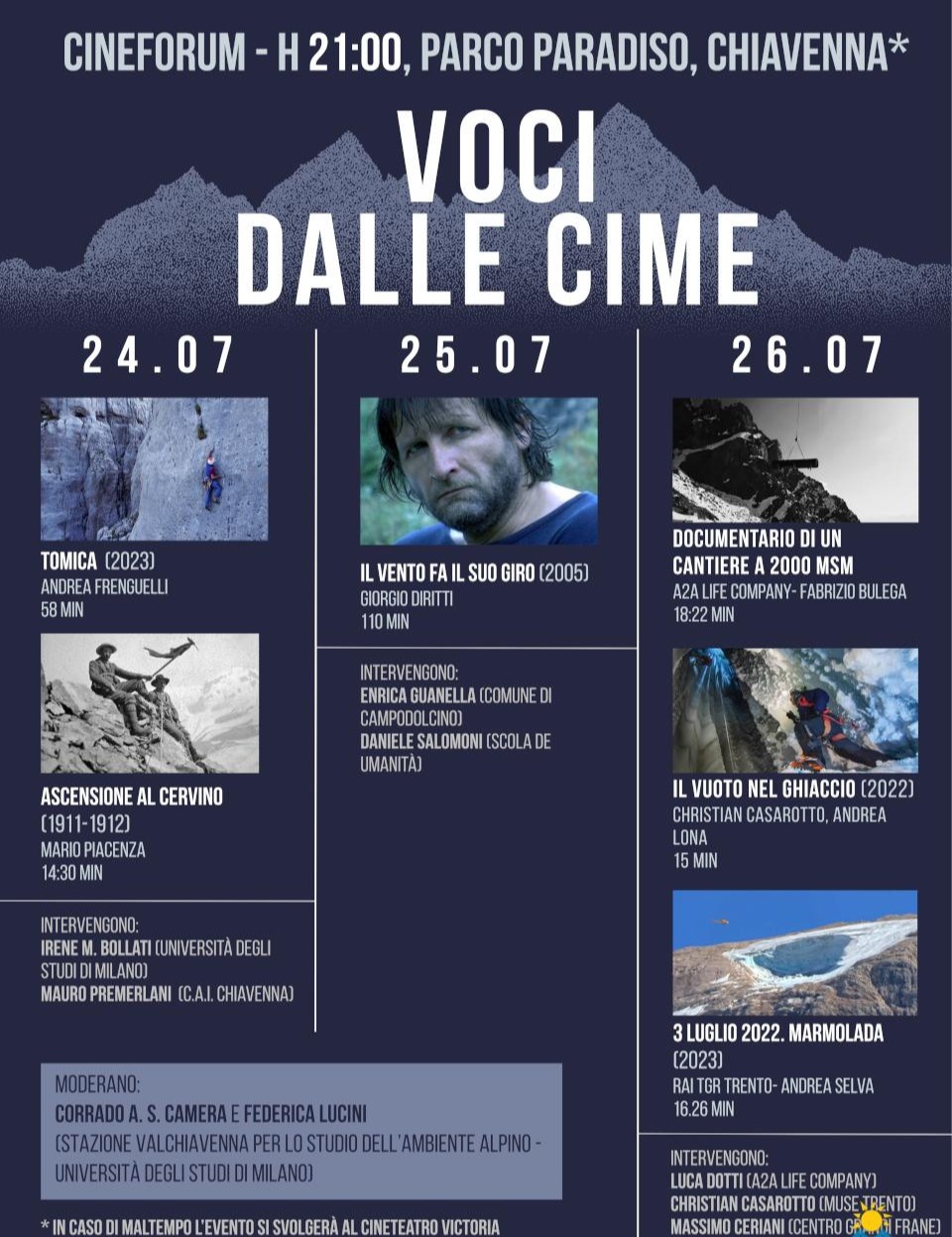 Immagine Evento Voci dalle cime | Calendario Valtellinese