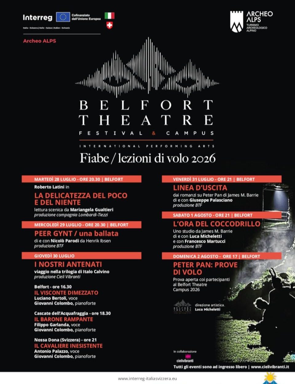 Immagine Evento Belfort Theatre Festival & Campus | Calendario Valtellinese