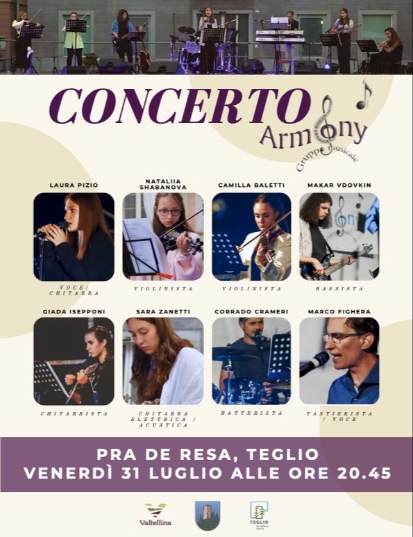 Immagine Evento Concerto Armony | Calendario Valtellinese
